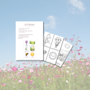 Le Printemps 🌸 | Gotowy zestaw (z piosenką) na lekcję francuskiego dla dzieci